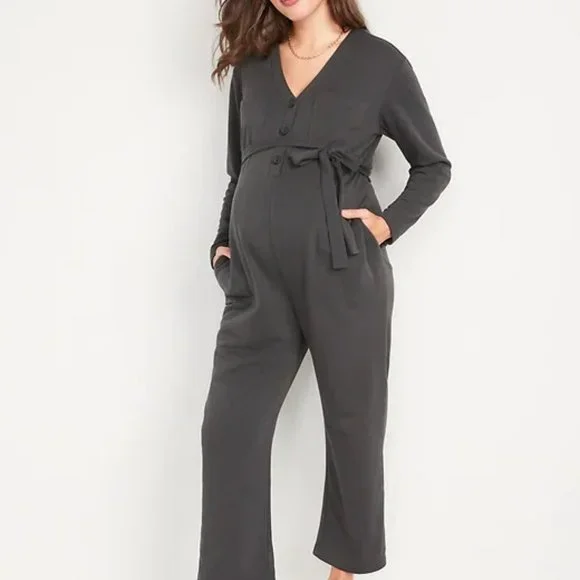 Old Navy Pants Jumpsuits Gray Nwt Old Navy Maternity French